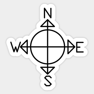 Simple Compass Sticker